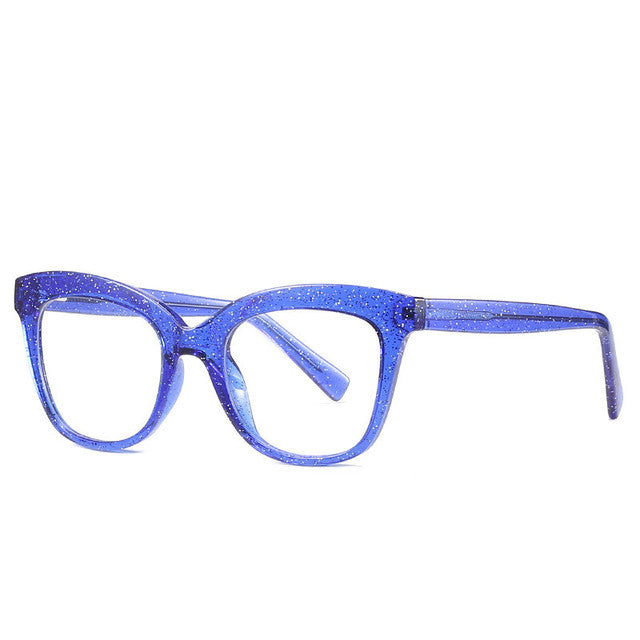 Anti Blue Ray Computer Glasses Women Cat Eye Glass Men Blue Light Blocking Fashion Eyewear Glitter Frames