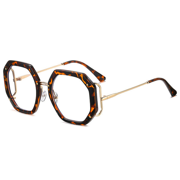 New Geometry Computer Glasses For Women Square Anti Blue Light Spectacle Eyeglasses  Optical Frame Fashion Eyewear