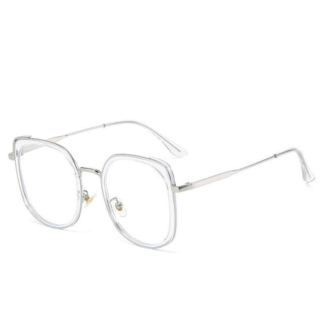 Finished Oversized Square Eyewear Retro Women's Reading/Blue Light blocking Glasses l Computer Glasses